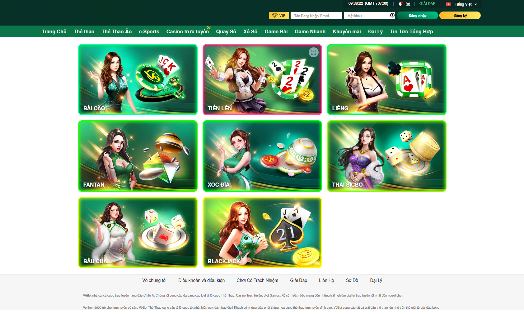 Trò chơi bàn BetV9 dành cho người Việt